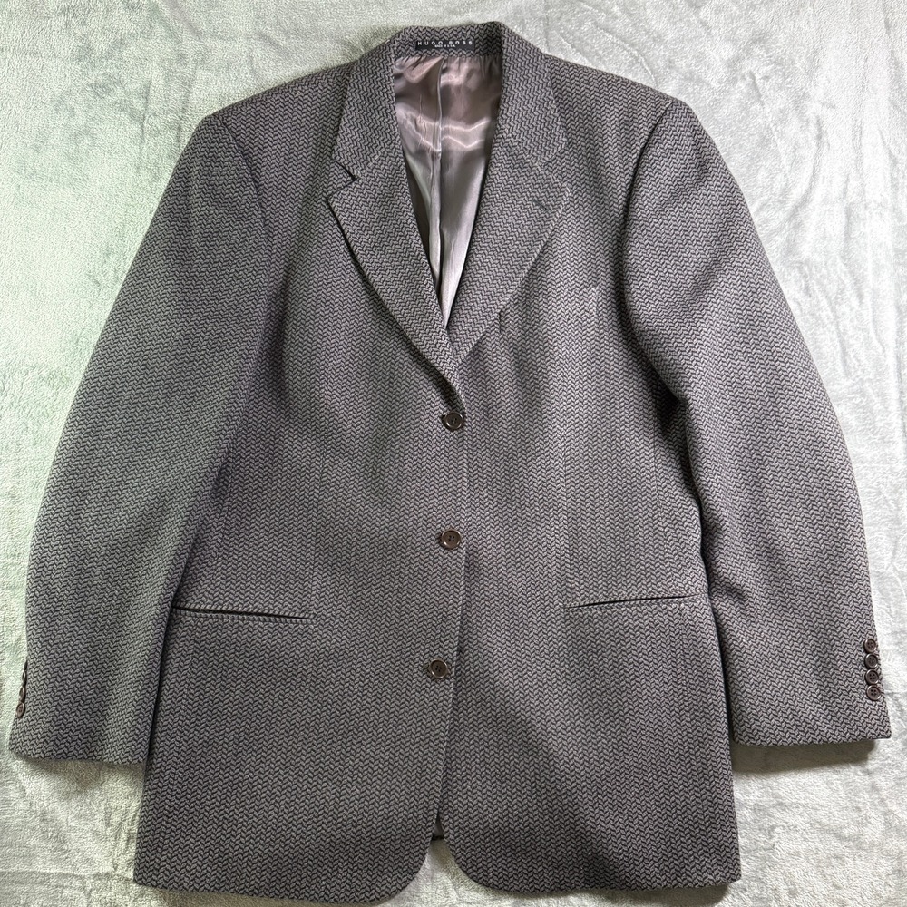 Hugo Boss Cashmere Wool Blazer Sport Coat Made in USA 42T suit jacket